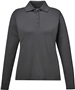 Core365 Pinnacle Ladies Long Sleeve Pique Polo BLACK (703) Pocket