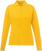 Core365 Pinnacle Ladies Long Sleeve Pique Polo CAMPUS GOLD (444) Pocket