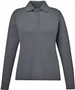 Core365 Pinnacle Ladies Long Sleeve Pique Polo CARBON (456) Pocket