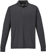 Core365 Pinnacle Mens Long Sleeve Pique Polo BLACK (703) Pocket