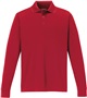 Core365 Pinnacle Mens Long Sleeve Pique Polo CLASSIC RED (850) Pocket