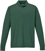Core365 Pinnacle Mens Long Sleeve Pique Polo FOREST GREEN (630) Pocket