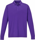 Core365 Pinnacle Mens Long Sleeve Pique Polo CAMPUS PURPLE (427) Pocket