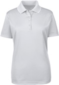 Core365 Origin Ladies Performance Pique Polo 78181 PLATINUM Pocket