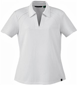 North End Sport Ladies Recycled Polyester Polo WHITE (701) Pocket