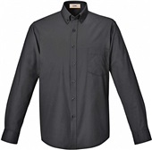 Core365 Operate Mens Long Sleeve Twill Shirt BLACK (703) Pocket