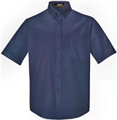 Core365 Optimum Mens Short Sleeve Twill Shirt CLASSIC NAVY (849) Pocket