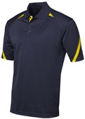 Tonix Men's Endzone Sports Polo 1450 NAVY/GOLD Pocket