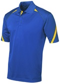 Tonix Men's Endzone Sports Polo 1450 ROYAL/GOLD Pocket