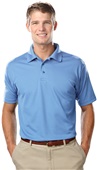 Blue Generation Mens Value Wicking Polo LIGHT BLUE Pocket