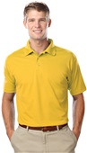 Blue Generation Mens Value Wicking Polo YELLOW Pocket
