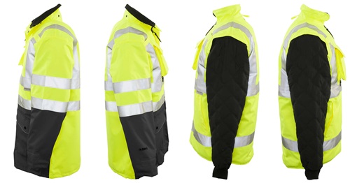 Game Sportswear The Black Bottom 6-in-1 Jacket 1355 NEON LIME Left