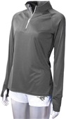 Baw Ladies 1/4 Zip Pullover Xtreme-Tex 4 Runners CHARCOAL Pocket