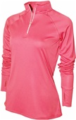 Baw Ladies 1/4 Zip Pullover Xtreme-Tex 4 Runners NEON PINK Pocket