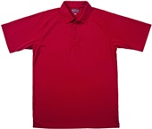 Zorrel Syntrel Mens Short Sleeve Raglan Sleeve Pique Polo RED Pocket