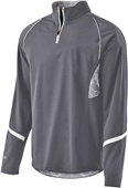 Holloway Agil-Knit Adult Tenacity Pullover GRAPHITE/WHITE/WHITE PRINT Pocket