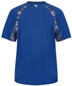 Badger Digital Camo Hook Performance Tee Shirt ROYAL/ROYAL/DIGITAL Front