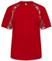 Badger Digital Camo Hook Performance Tee Shirt RED/RED/DIGITAL Front