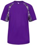 Badger Digital Camo Hook Performance Tee Shirt PURPLE/PURPLE/DIGITAL Front