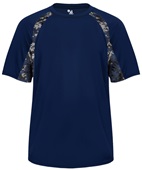 Badger Digital Camo Hook Performance Tee Shirt NAVY/NAVY/DIGITAL Front