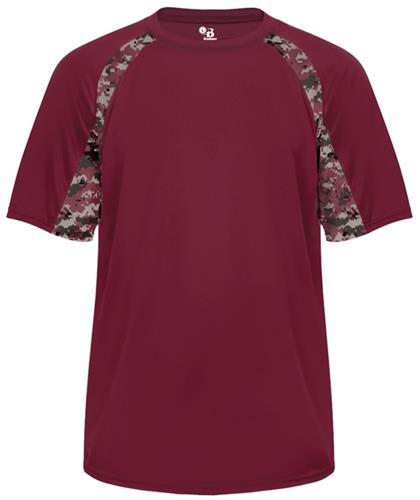 Badger Sportswear Men's Hook Performance Tee - Moisture Wicking Athletic Shirt Short Sleeve