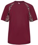 Badger Digital Camo Hook Performance Tee Shirt MAROON/MAROON/DIGITAL Front