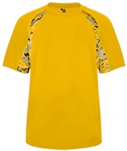 Badger Digital Camo Hook Performance Tee Shirt GOLD/GOLD/DIGITAL Front