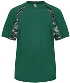 Badger Digital Camo Hook Performance Tee Shirt FOREST/FOREST/DIGITAL Front
