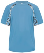 Badger Digital Camo Hook Performance Tee Shirt COLUMBIA BLUE/COLUMBIA BLUE/DIGITAL Front