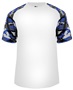 Badger Sport Camo Sport Performance Tee Shirt WHITE/ROYAL/CAMO Front
