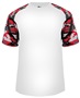 Badger Sport Camo Sport Performance Tee Shirt WHITE/RED/CAMO Front