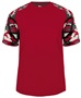 Badger Sport Camo Sport Performance Tee Shirt RED/RED/CAMO Front