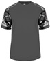 Badger Sport Camo Sport Performance Tee Shirt GRAPHITE/WHITE/CAMO Front