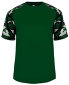Badger Sport Camo Sport Performance Tee Shirt FOREST/FOREST/CAMO Front