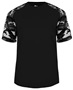 Badger Sport Camo Sport Performance Tee Shirt BLACK/WHITE/CAMO Front
