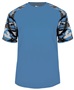 Badger Sport Camo Sport Performance Tee Shirt COLUMBIA BLUE/COLUMBIA BLUE/CAMO Front