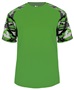 Badger Sport Camo Sport Performance Tee Shirt LIME/LIME/CAMO Front