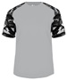 Badger Sport Camo Sport Performance Tee Shirt SILVER/BLACK/CAMO Front