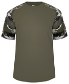 Badger Sport Camo Sport Performance Tee Shirt OD GREEN/OD GREEN/CAMO Front