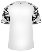 Badger Sport Camo Sport Performance Tee Shirt WHITE/WHITE CAMO Front