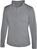Badger Sport 1/4 Zip Ladies' Lightweight Pullover GRAPHITE Pocket
