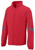 Augusta Sportswear Adult Quantum Jacket 3780 RED/GRAPHITE Pocket