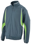 Augusta Sportswear Adult/Youth Rival Jacket SLATE/LIME/WHITE Pocket