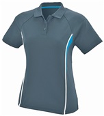 Augusta Sportswear Ladies' Rival Sport Polo Shirt SLATE/POWER BLUE/WHITE Pocket