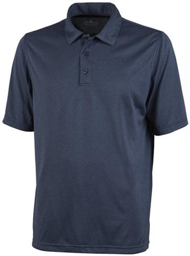 Charles River Mens Heathered Polo NAVY/HEATHER 